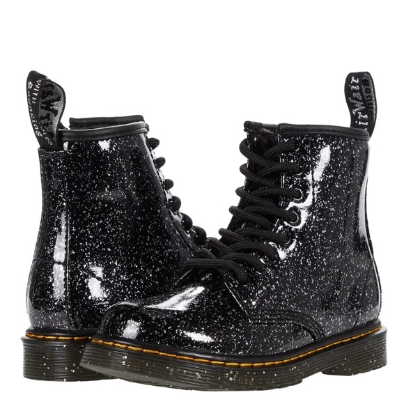 Dr Martens Kids Sparkle Lace Up Fashion Boot (Little Kid) size 12 - New w/o Tag - Picture 1 of 8